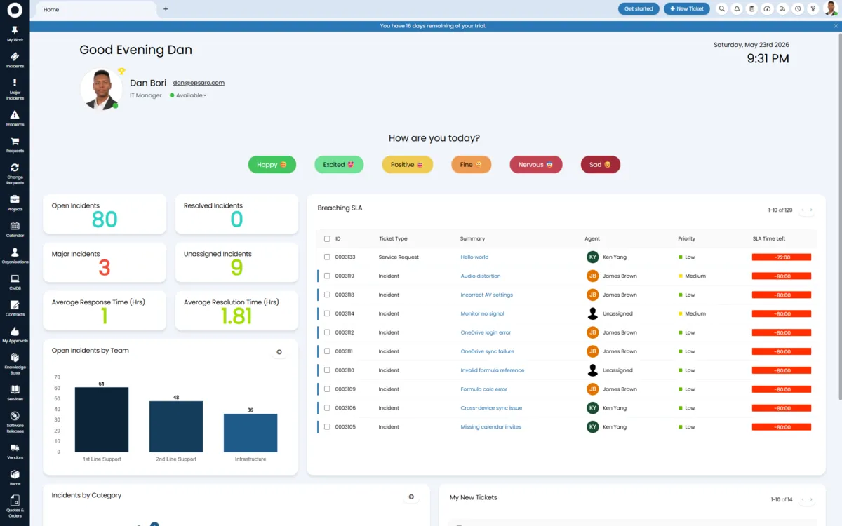 HaloITSM migration planning screenshot